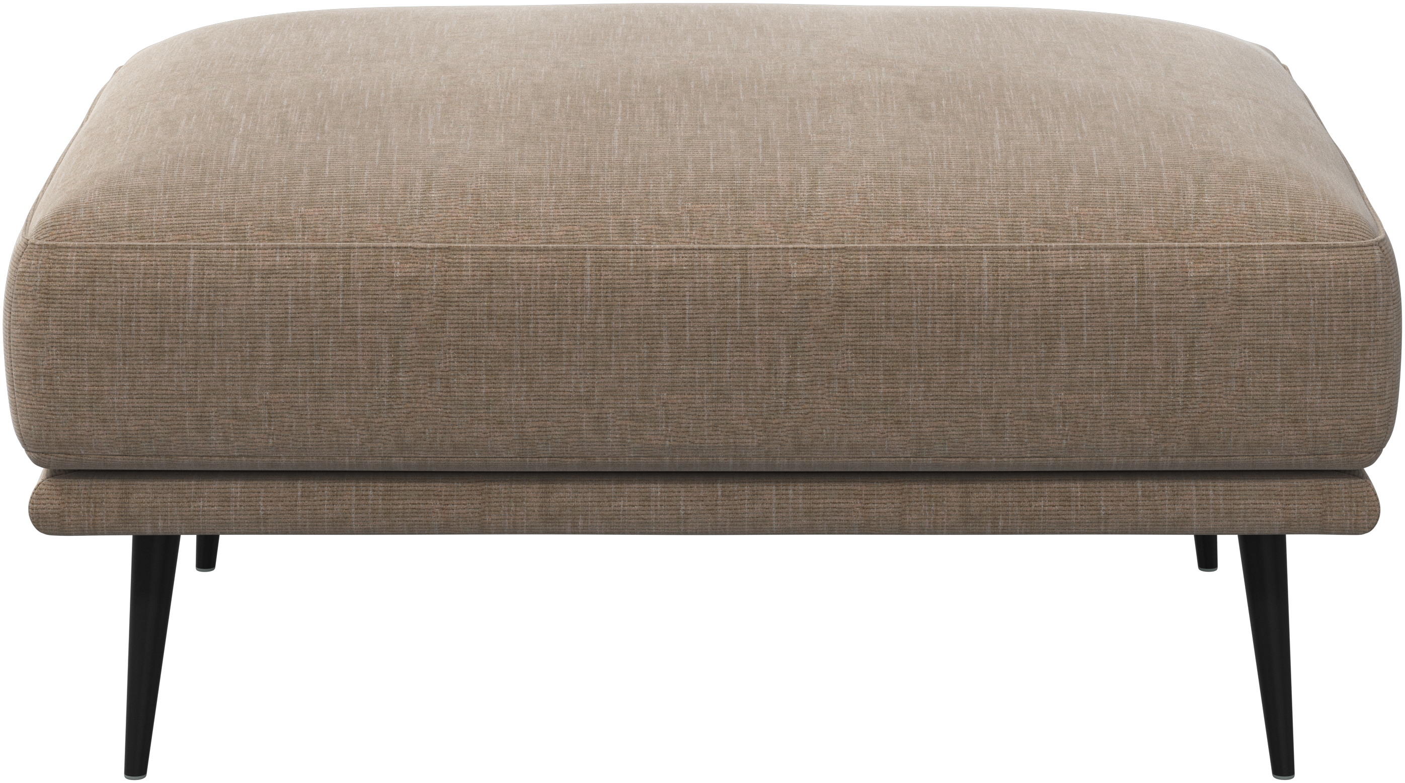 BoConcept Carlton ottoman - matte black structure lacquered, 7½